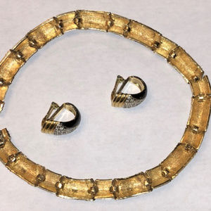 CINER CHOKER WITH MATCHING EARINGS